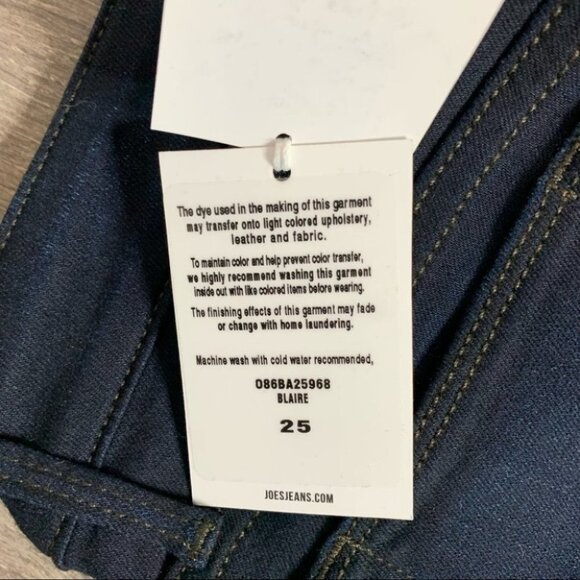 Joe's Jeans Women's Icon Skinny Ankle Jeans Mid Rise Denim Dark Wash - Picture 12 of 15